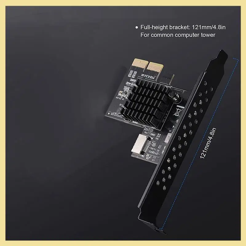 TTKK-2X PCI-E 2X To USB3.1 A-Key Gen2 Front Type-E Expansion Card,10Gbps Type-E 20-Pin Front Panel Connector Riser Card
TTKK-2X PCI-E 2X To USB3.1 A-Key Gen2 Front Type-E Expansion Card,10Gbps Type-E 20-Pin Front Panel Connector Riser Card