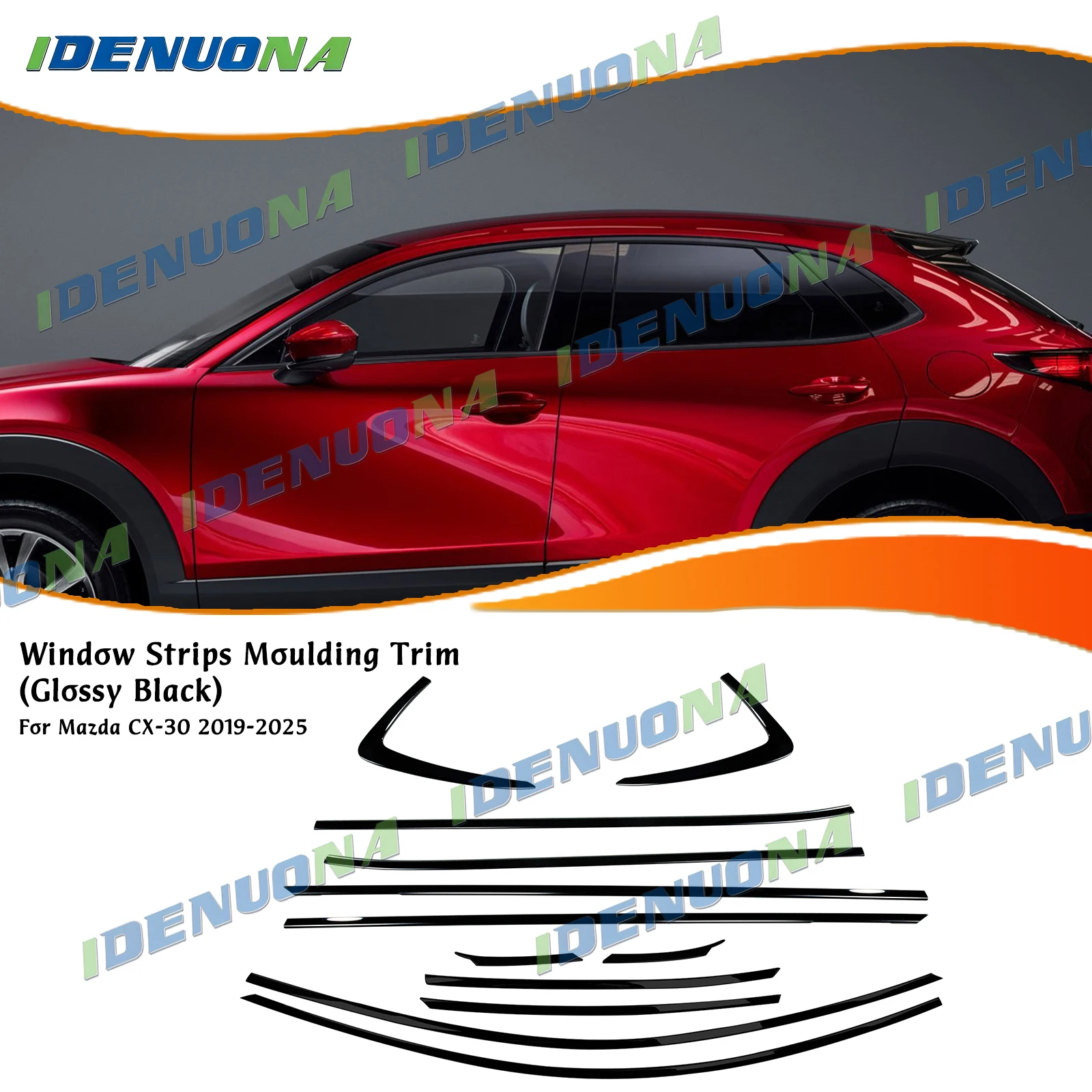 For Mazda CX-30 2019-2026 Exterior Gloss Black Window Strip Seal Molding Trim Door Frame Weatherstrips Styling Cover Decorative
For Mazda CX-30 2019-2026 Exterior Gloss Black Window Strip Seal Molding Trim Door Frame Weatherstrips Styling Cover Decorative
