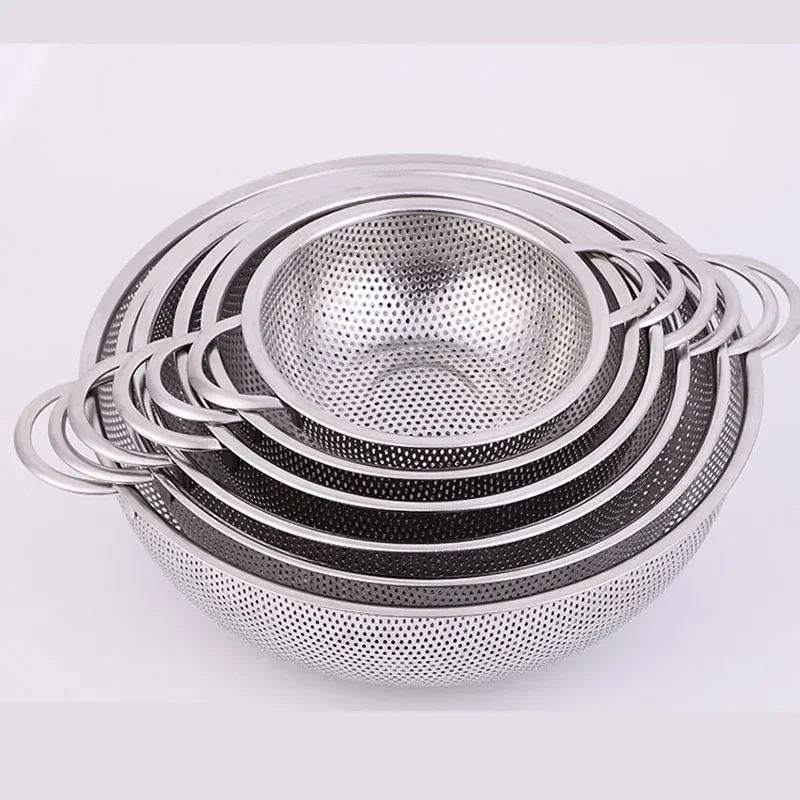 6pcs/set Drain Basket Kitchen Washing with Handle Colander Stainless Steel Fruit Vegetable Kitchen Tools
6pcs/set Drain Basket Kitchen Washing with Handle Colander Stainless Steel Fruit Vegetable Kitchen Tools