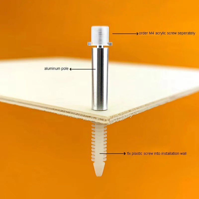 100pcs Aluminum Back Illuminated Sign Installation Leg Bracket with High Foot Screw for Acrylic Advertising Letters
100pcs Aluminum Back Illuminated Sign Installation Leg Bracket with High Foot Screw for Acrylic Advertising Letters