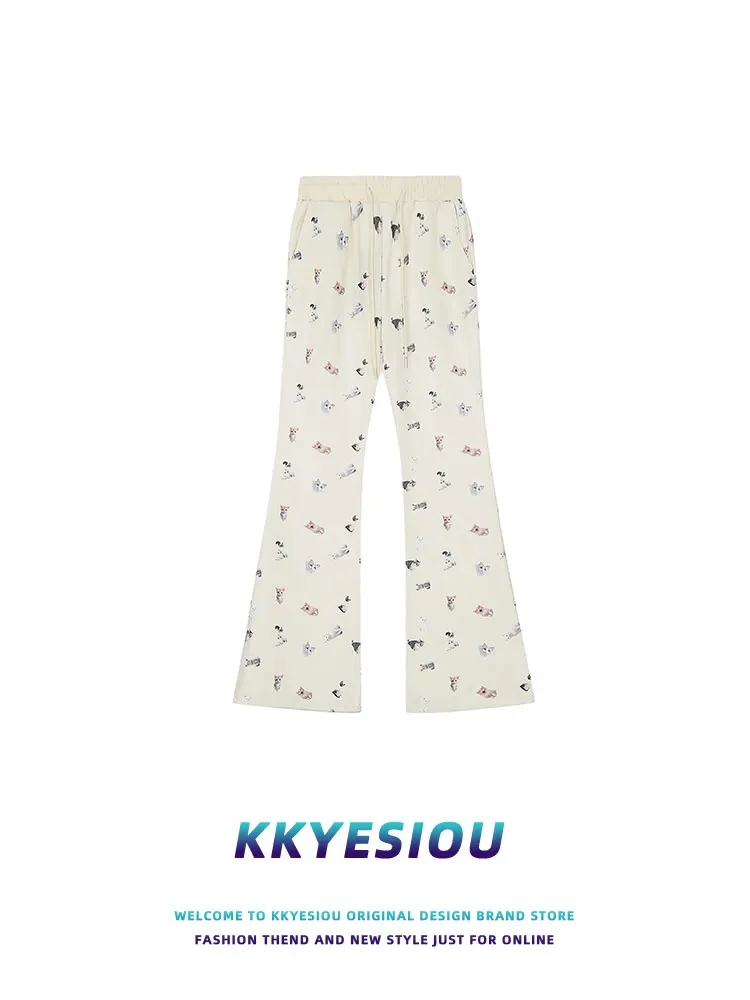 Женские повседневные брюки-клеш с высокой талией Dopne Cartoon Dog в американском ретро-стиле для уличных танцев, прямые брюки-джоггеры
Женские повседневные брюки-клеш с высокой талией Dopne Cartoon Dog в американском ретро-стиле для уличных танцев, прямые брюки-джоггеры