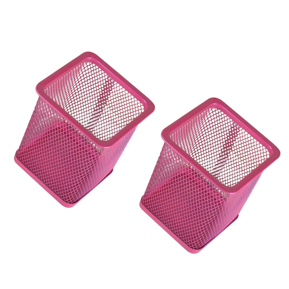 2 Pcs Colored Metal Hollow Pen Holder Square Pencil Pot Boy Desktop Oragnizer Office
2 Pcs Colored Metal Hollow Pen Holder Square Pencil Pot Boy Desktop Oragnizer Office