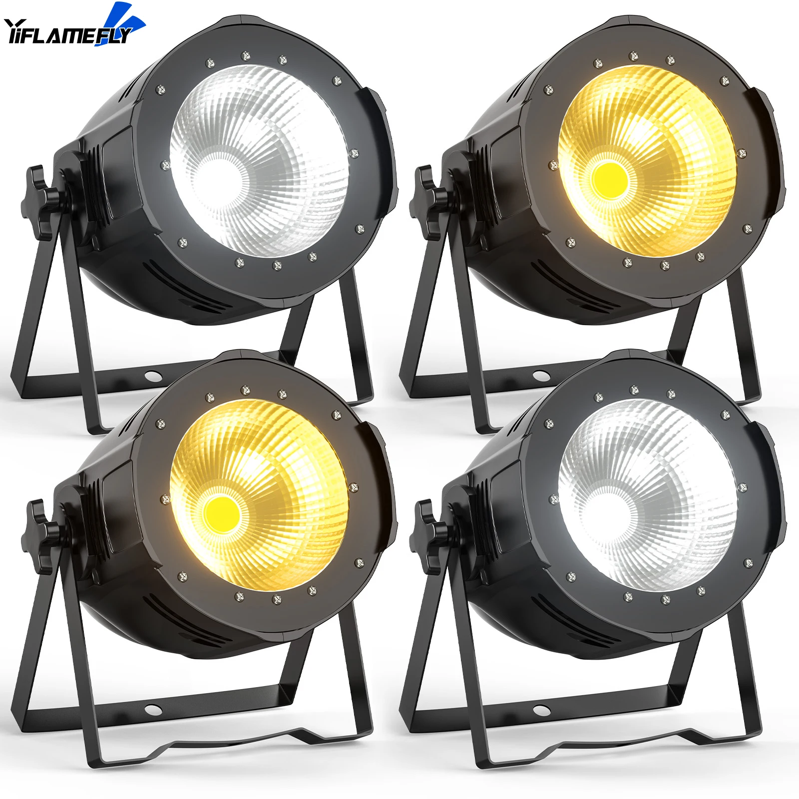 Yiflamefly 4Pcs 100W COB Par Light Stage Show Effect Lighting DMX Voice Control Uplight Aluminum Spotlight for Concert Theater
Yiflamefly 4Pcs 100W COB Par Light Stage Show Effect Lighting DMX Voice Control Uplight Aluminum Spotlight for Concert Theater