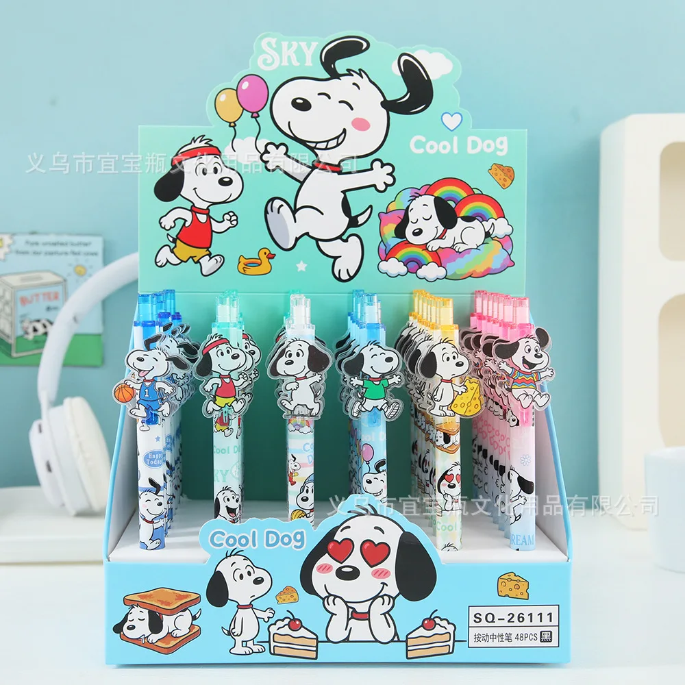 New 48pcs Anime Snoopy Patch Gel Pen 0.5mm Black Press Signature Pen Student Portable Pen Clip Stationery Gift Wholesale
New 48pcs Anime Snoopy Patch Gel Pen 0.5mm Black Press Signature Pen Student Portable Pen Clip Stationery Gift Wholesale