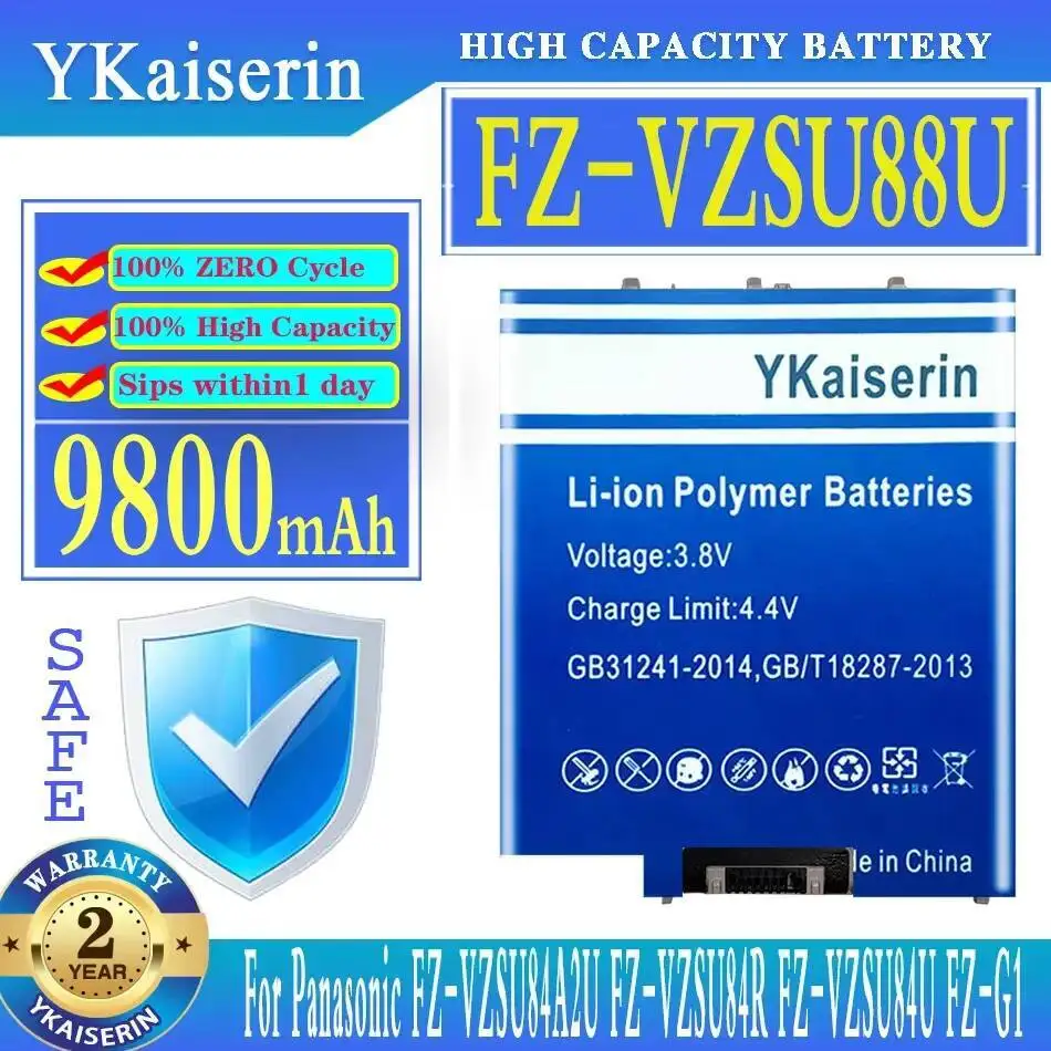 Аккумулятор YKaiserin FZVZSU88U 9800 мАч для Panasonic FZ-VZSU84U FZ-G1 FZ-VZSU84A2U FZ-VZSU84R Аккумуляторы
Аккумулятор YKaiserin FZVZSU88U 9800 мАч для Panasonic FZ-VZSU84U FZ-G1 FZ-VZSU84A2U FZ-VZSU84R Аккумуляторы