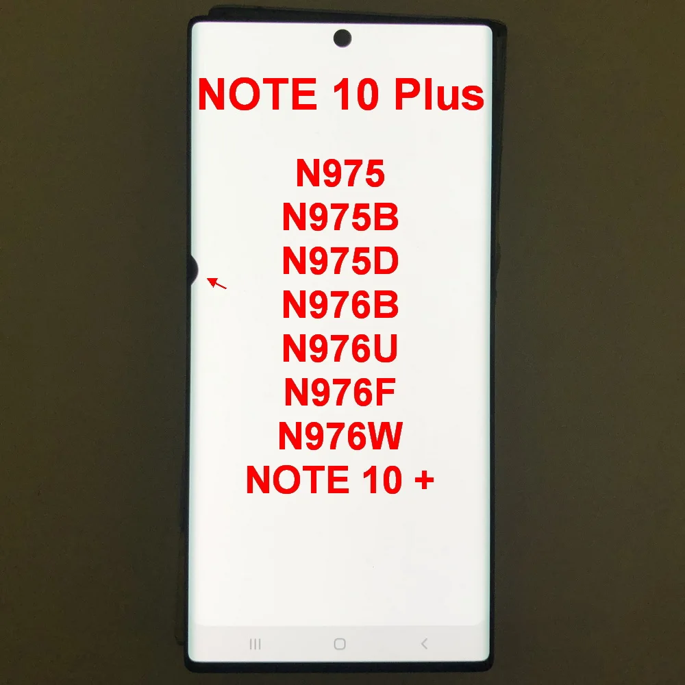 Dynamic AMOLED For Samsung Note10 Plus LCD Display Touch Screen N975 N975B N976U LCD Touch Digitizer Assembly Replacement Parts
Dynamic AMOLED For Samsung Note10 Plus LCD Display Touch Screen N975 N975B N976U LCD Touch Digitizer Assembly Replacement Parts