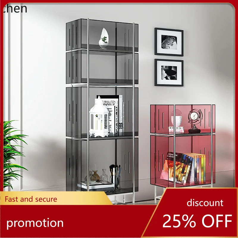 HXL Floor Storage Living Room Display Cabinet Stainless Steel Multi-layer Small Bookcase Display Rack Acrylic Shelf
HXL Floor Storage Living Room Display Cabinet Stainless Steel Multi-layer Small Bookcase Display Rack Acrylic Shelf