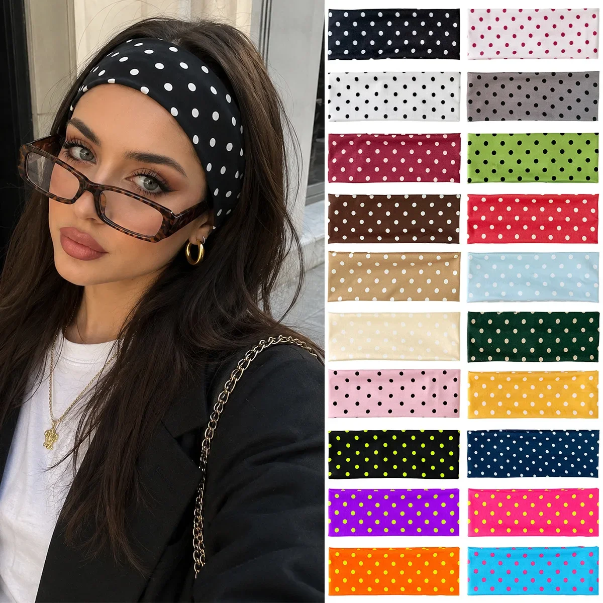 10pcs Boho Polka Dot Stretch Headband Non-Slip Sweatband for Yoga Running Sports Hair Accessories ,Head Band,Headbands for Women
10pcs Boho Polka Dot Stretch Headband Non-Slip Sweatband for Yoga Running Sports Hair Accessories ,Head Band,Headbands for Women