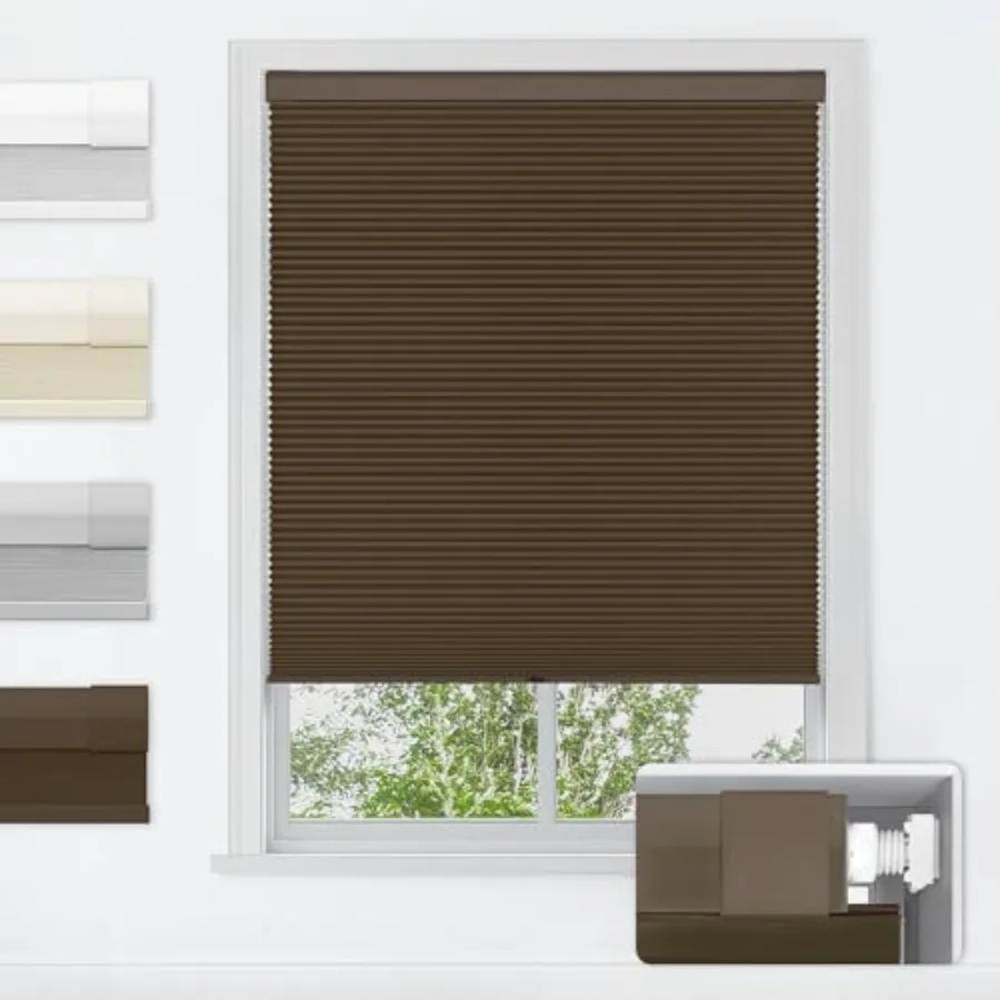 No Tools No Drill Cordless Cellular Shades, Blackout Light Blocking Honeycomb Shades for Home, Thermal Insulation Blinds for Wi
No Tools No Drill Cordless Cellular Shades, Blackout Light Blocking Honeycomb Shades for Home, Thermal Insulation Blinds for Wi