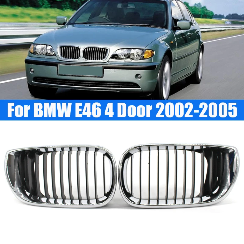 Car Front Kidney Grill Electroplate Gloss Black Grille Hood Racing Grills for BMW 3 Series E46 4 Door 2002-2005 Auto Replacement
Car Front Kidney Grill Electroplate Gloss Black Grille Hood Racing Grills for BMW 3 Series E46 4 Door 2002-2005 Auto Replacement