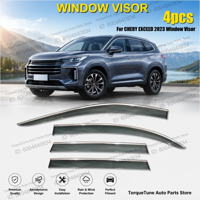 Premium In Channel Direct Fit Window Visor Wind Deflector For CHERY EXCEED 2023 Injection Deflector Auto Car Accessories
Premium In Channel Direct Fit Window Visor Wind Deflector For CHERY EXCEED 2023 Injection Deflector Auto Car Accessories
