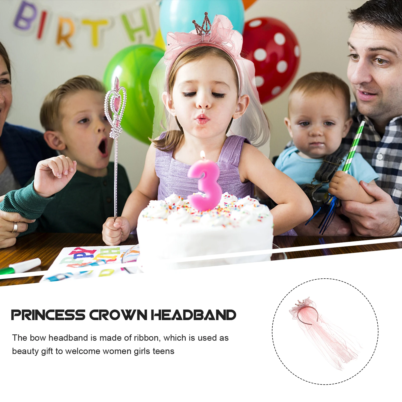 Children's Headband Alloy Fabric Birthday 35g Lightweight Party Favors Veil Bow Hairband Sequins Hoops
Children's Headband Alloy Fabric Birthday 35g Lightweight Party Favors Veil Bow Hairband Sequins Hoops