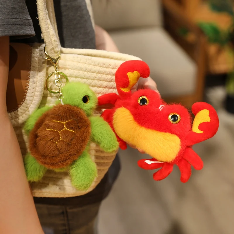 14cm Ocean Animal Theme Pendants Adorable Turtle Crab Shark Octopus Stuffed Plush Dolls Keychain Under The Sea Birthday Gifts
14cm Ocean Animal Theme Pendants Adorable Turtle Crab Shark Octopus Stuffed Plush Dolls Keychain Under The Sea Birthday Gifts