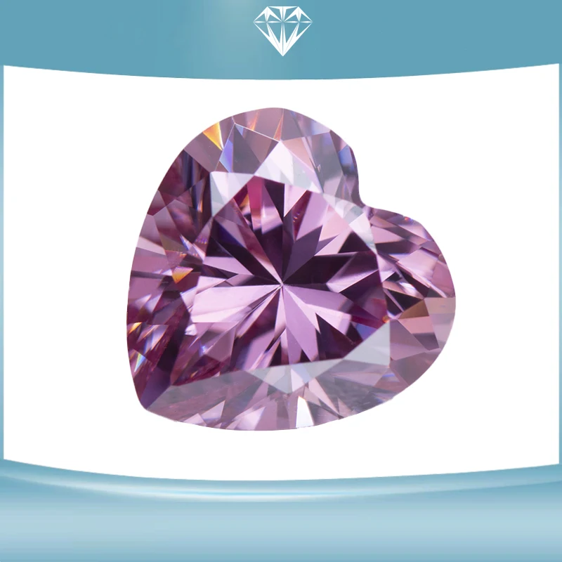 Moissanite Stone Heart Cutting Pink Color Gemstones Lab Grown Advanced Jewelry Making Materials Diamond with GRA Certificate
Moissanite Stone Heart Cutting Pink Color Gemstones Lab Grown Advanced Jewelry Making Materials Diamond with GRA Certificate