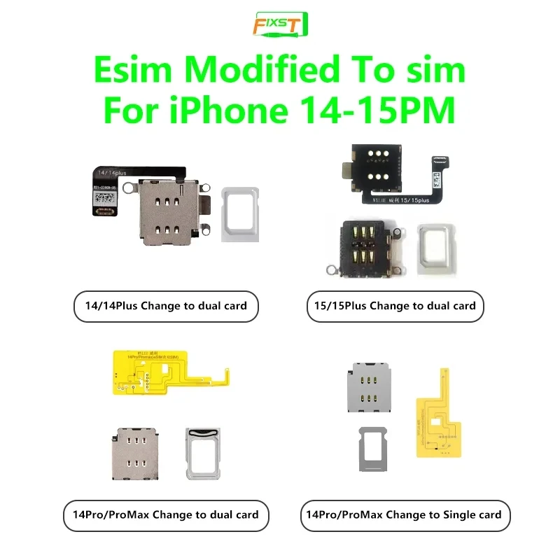 WYLIE iPhone 14-15 Series Esim модифицированный для SIM-карты без перфорации, двойная карта со встроенным держателем карты, ремонт 
WYLIE iPhone 14-15 Series Esim модифицированный для SIM-карты без перфорации, двойная карта со встроенным держателем карты, ремонт