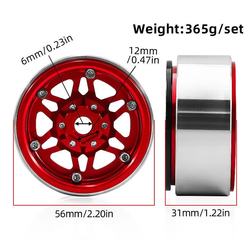 Металлический колесный диск 1.9 Beadlock для радиоуправляемых моделей 1/10 HSP Redcat RC4WD WRAITH Tamiya Axial SCX10 D90 HPI, запчасть для RC-автомобилей
Металлический колесный диск 1.9 Beadlock для радиоуправляемых моделей 1/10 HSP Redcat RC4WD WRAITH Tamiya Axial SCX10 D90 HPI, запчасть для RC-автомобилей