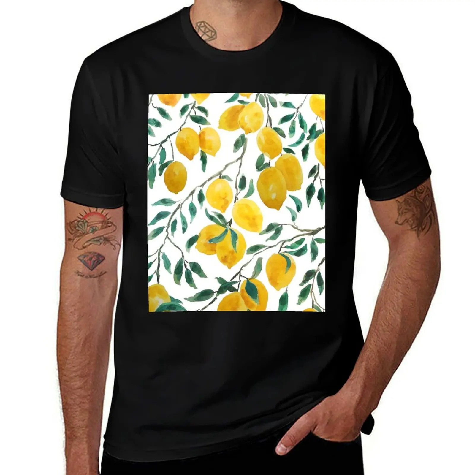 hand painted watercolor yellow lemon pattern T-Shirt man clothes for a boy funny t shirts men
hand painted watercolor yellow lemon pattern T-Shirt man clothes for a boy funny t shirts men