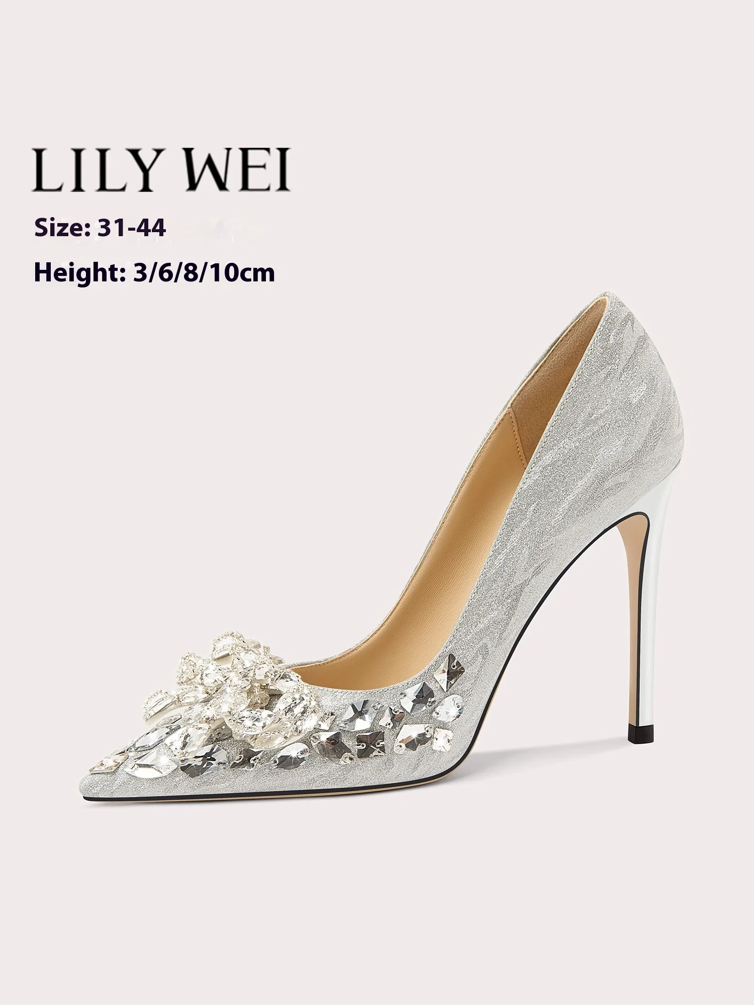 Новые весенние свадебные туфли с острым носком, расшитые вручную стразами и блестками, банкетные туфли большого размера, маленькие размеры, тонкие женские туфли на высоком каблуке
Новые весенние свадебные туфли с острым носком, расшитые вручную стразами и блестками, банкетные туфли большого размера, маленькие размеры, тонкие женские туфли на высоком каблуке
