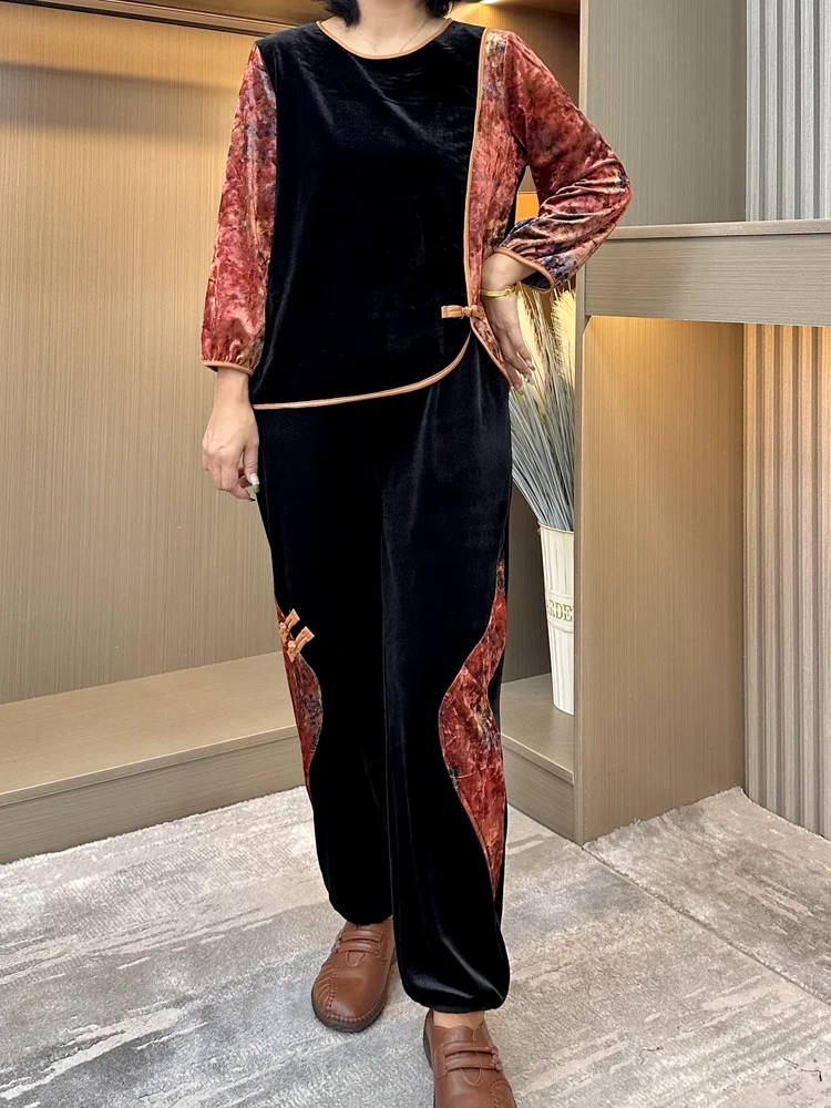 Faionable Cotton Linen Mommy Outfit Summer New Loose Slimming Two-Piece Set Large Size Print Women's Ensemble Ele
Faionable Cotton Linen Mommy Outfit Summer New Loose Slimming Two-Piece Set Large Size Print Women's Ensemble Ele