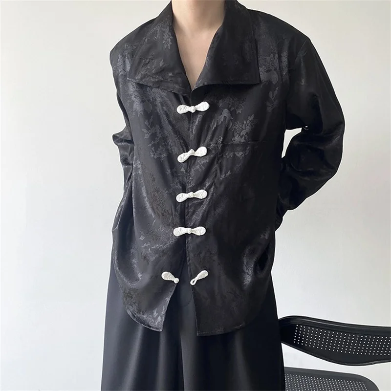 SYUHGFA New Chinese Style 2024 Spring Turn Down Collar Long Sleeve Shirt For Men Single Breasted Loose Casual Style Tops
SYUHGFA New Chinese Style 2024 Spring Turn Down Collar Long Sleeve Shirt For Men Single Breasted Loose Casual Style Tops