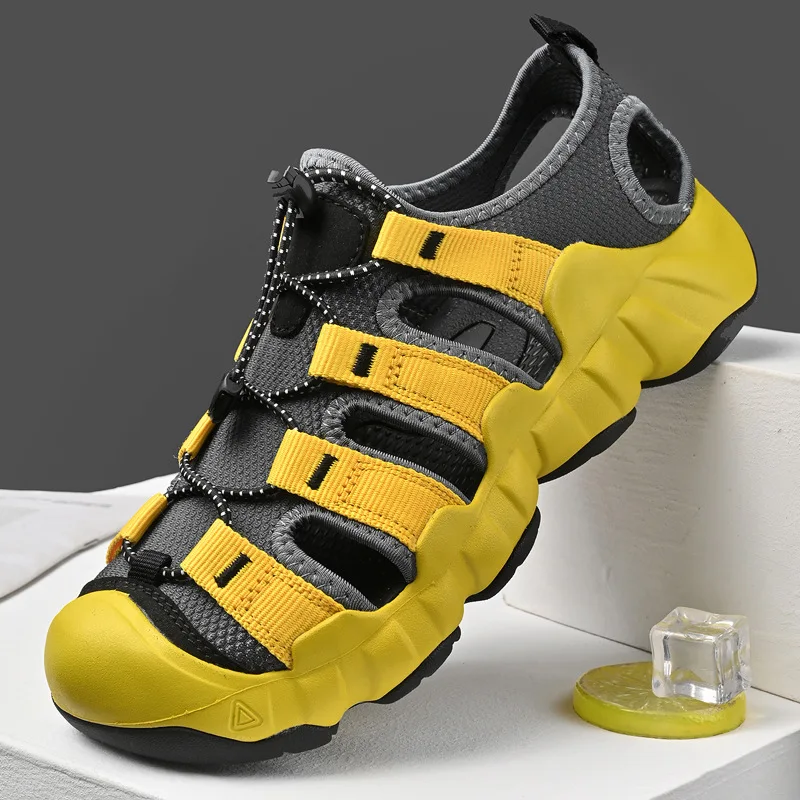2026 Outdoor Lightweight Adjustable Strap Anti-slip Sole Comfortable Hollowed - Out Summer Beach Men's Sandals Zapatillas Male
2026 Outdoor Lightweight Adjustable Strap Anti-slip Sole Comfortable Hollowed - Out Summer Beach Men's Sandals Zapatillas Male