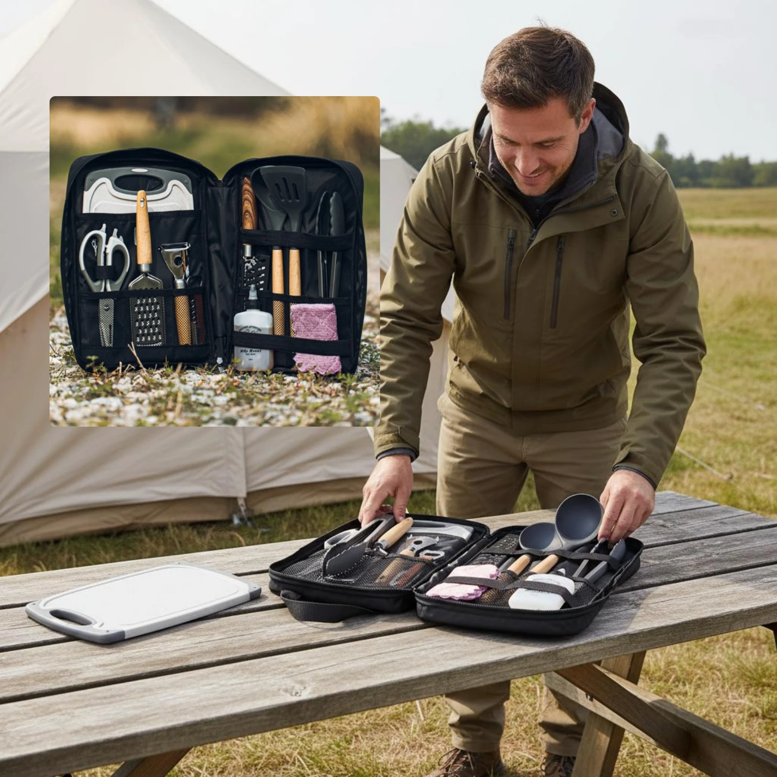 Portable Camping Cookware Kit Easy to Pack Portable Cooking Set Camping Utensil Kit Lightweight Travel Cook Set Dishwasher-Safe
Portable Camping Cookware Kit Easy to Pack Portable Cooking Set Camping Utensil Kit Lightweight Travel Cook Set Dishwasher-Safe