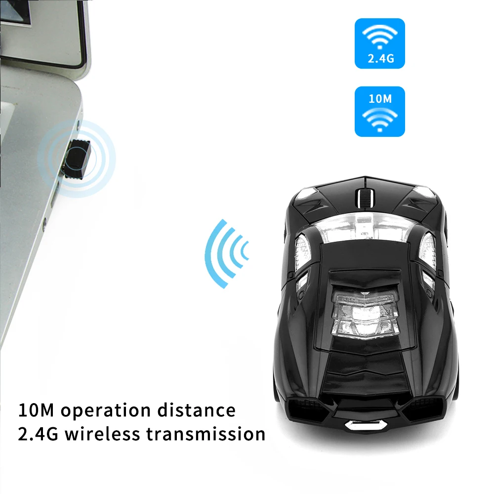 2.4G Wireless Creative Car Model Mouse 1600DPI Portable USB Optical Gaming Mouse Ergonomic Design Suitable For PC And Laptop
2.4G Wireless Creative Car Model Mouse 1600DPI Portable USB Optical Gaming Mouse Ergonomic Design Suitable For PC And Laptop