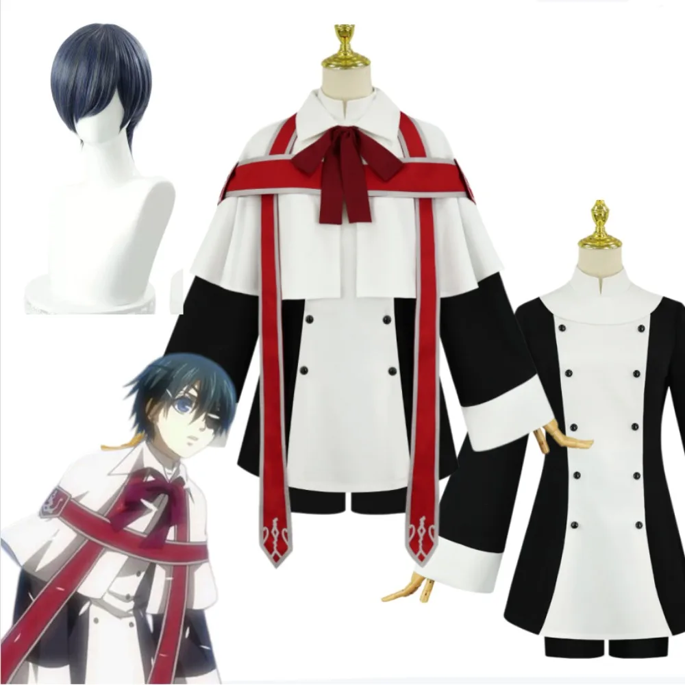 Black Butler Ciel Phantomhive Choir Cosplay Costume Wig Hat Exquisite Accessories Full Set Men Anime Halloween Comic Con Outfit
Black Butler Ciel Phantomhive Choir Cosplay Costume Wig Hat Exquisite Accessories Full Set Men Anime Halloween Comic Con Outfit