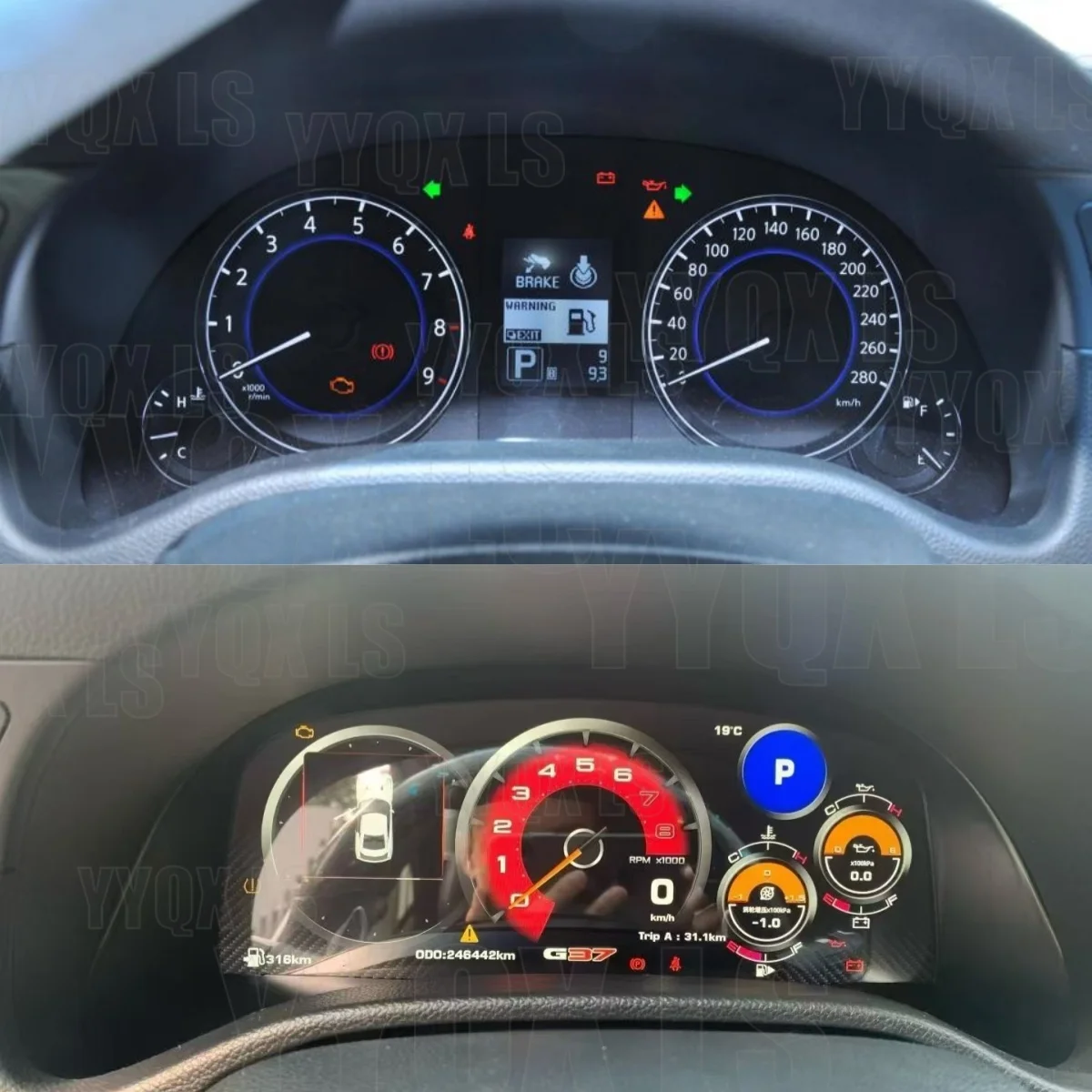 For Infiniti G25 G35 G37 G37 SQ60 2007~2013 Digital Dash Panel Gauges Instrument Cockpit Speedometer Dashboard Cluster Car Radio
For Infiniti G25 G35 G37 G37 SQ60 2007~2013 Digital Dash Panel Gauges Instrument Cockpit Speedometer Dashboard Cluster Car Radio