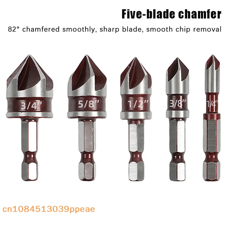 {QTG333} Hole Opener Chamfer Drill Bit Hex Shank Woodworking Chamfering Tool 82° Countersink Precise Multi-Size Countersink Bits
{QTG333} Hole Opener Chamfer Drill Bit Hex Shank Woodworking Chamfering Tool 82° Countersink Precise Multi-Size Countersink Bits