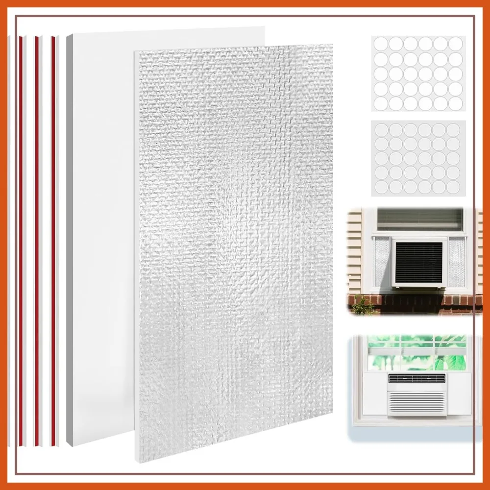 Window AC Insulated Foam Panels, Air Conditioner Window Seal Kit, Winter Summer Foam Block Stop Cold/Hot Air Leakage
Window AC Insulated Foam Panels, Air Conditioner Window Seal Kit, Winter Summer Foam Block Stop Cold/Hot Air Leakage