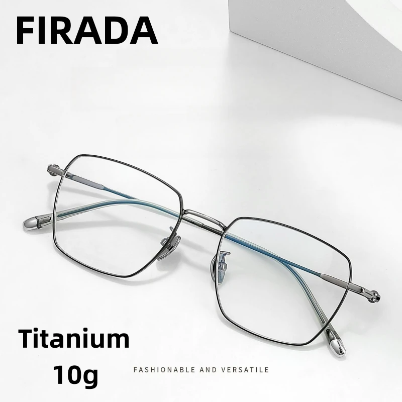 FIRADA Fashion Comfortable Eyewear Retro Square Titanium Eyeglasses Optical Prescription Glasses Frame For Men Women MU105-BM
FIRADA Fashion Comfortable Eyewear Retro Square Titanium Eyeglasses Optical Prescription Glasses Frame For Men Women MU105-BM