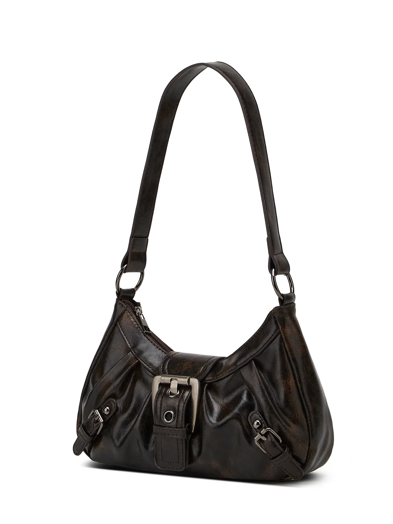 New Y2K Retro Style Shoulder Bag with Maillard Pleated Rivet Shoulder Bag Fashionable Women's Cool Leather Handbag Underarm Bag
New Y2K Retro Style Shoulder Bag with Maillard Pleated Rivet Shoulder Bag Fashionable Women's Cool Leather Handbag Underarm Bag