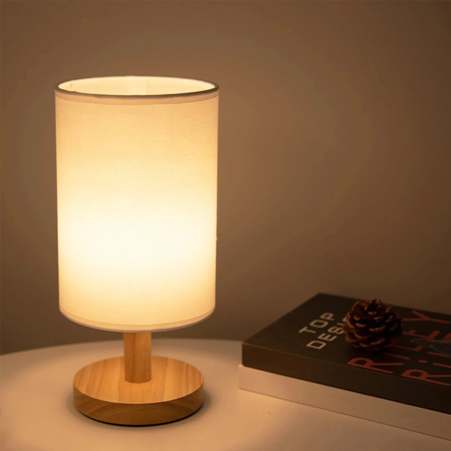 Linen Table Lamp Control LED Linen Night Lamp w/Warm White Light Linen Nightstand Lamp USB Powered Wooden Beside Lamp
Linen Table Lamp Control LED Linen Night Lamp w/Warm White Light Linen Nightstand Lamp USB Powered Wooden Beside Lamp