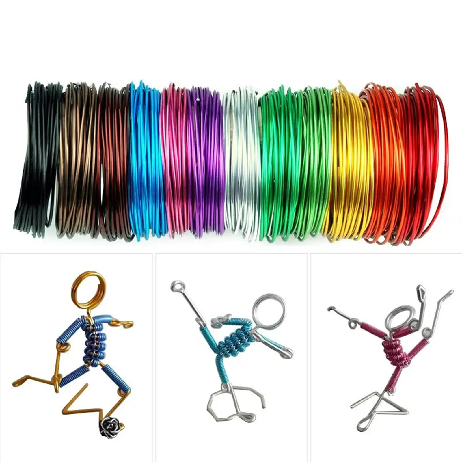 12x Aluminium Wire Bendable Metal Wire Jewelry Making Wire 1mm Craft Cord for Dolls Skeleton
12x Aluminium Wire Bendable Metal Wire Jewelry Making Wire 1mm Craft Cord for Dolls Skeleton