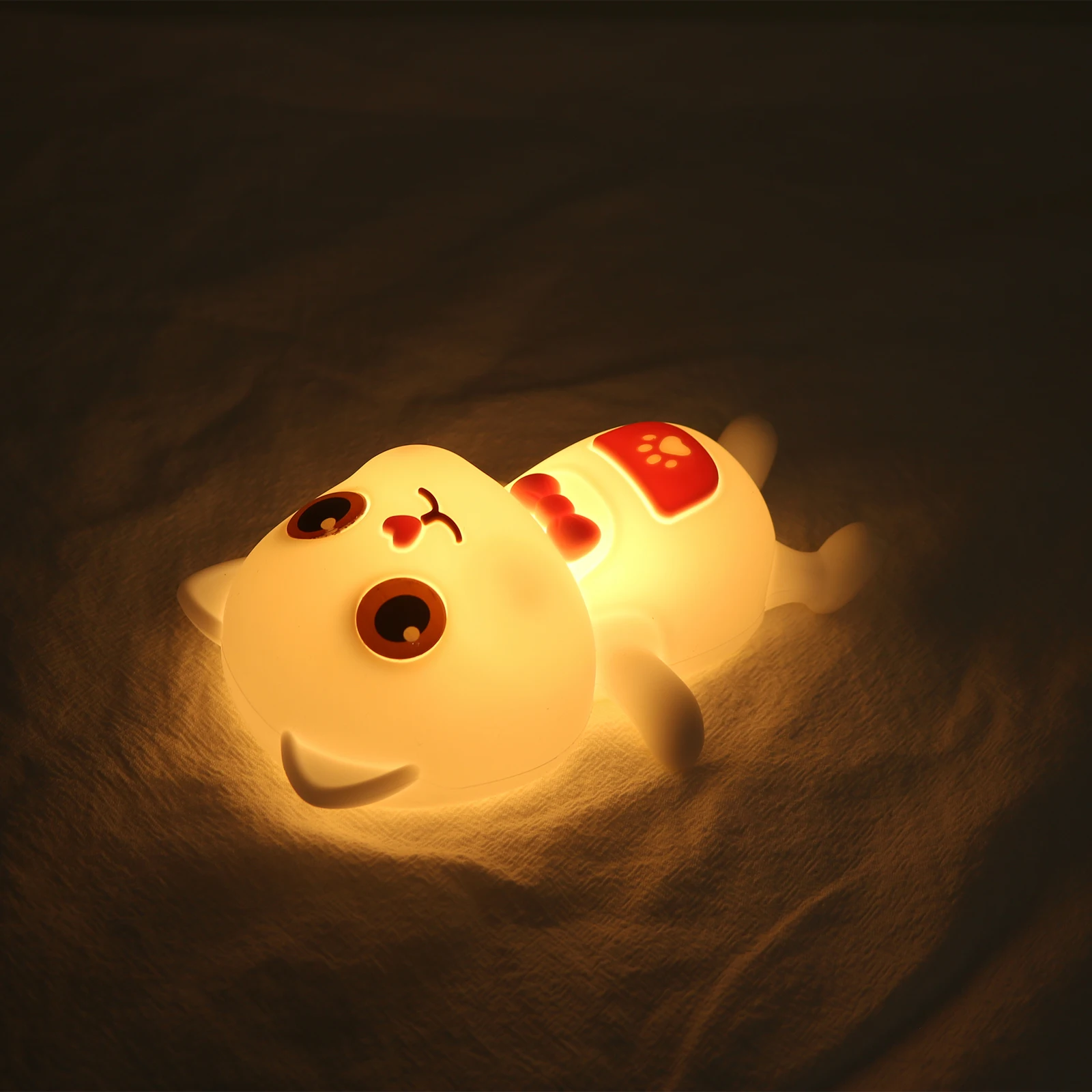 Colorful life 192 Lying Cat Silicone Lamp with bedroom bedside lamp,waking up at night to breastfeed, patting the night light
Colorful life 192 Lying Cat Silicone Lamp with bedroom bedside lamp,waking up at night to breastfeed, patting the night light