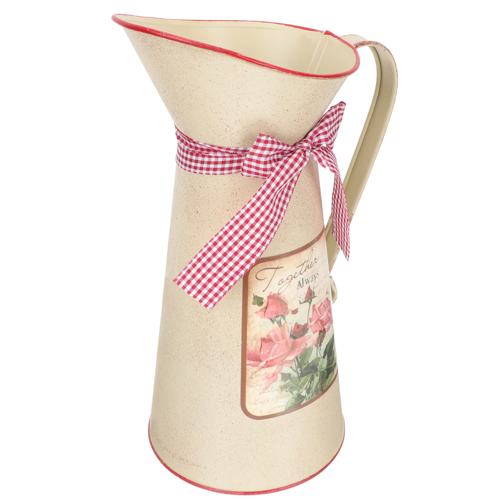Rustic Tin Bucket Vase for Flower Arrangement Decorative Planter in Beige Color Metal Flower Pot for Use
Rustic Tin Bucket Vase for Flower Arrangement Decorative Planter in Beige Color Metal Flower Pot for Use