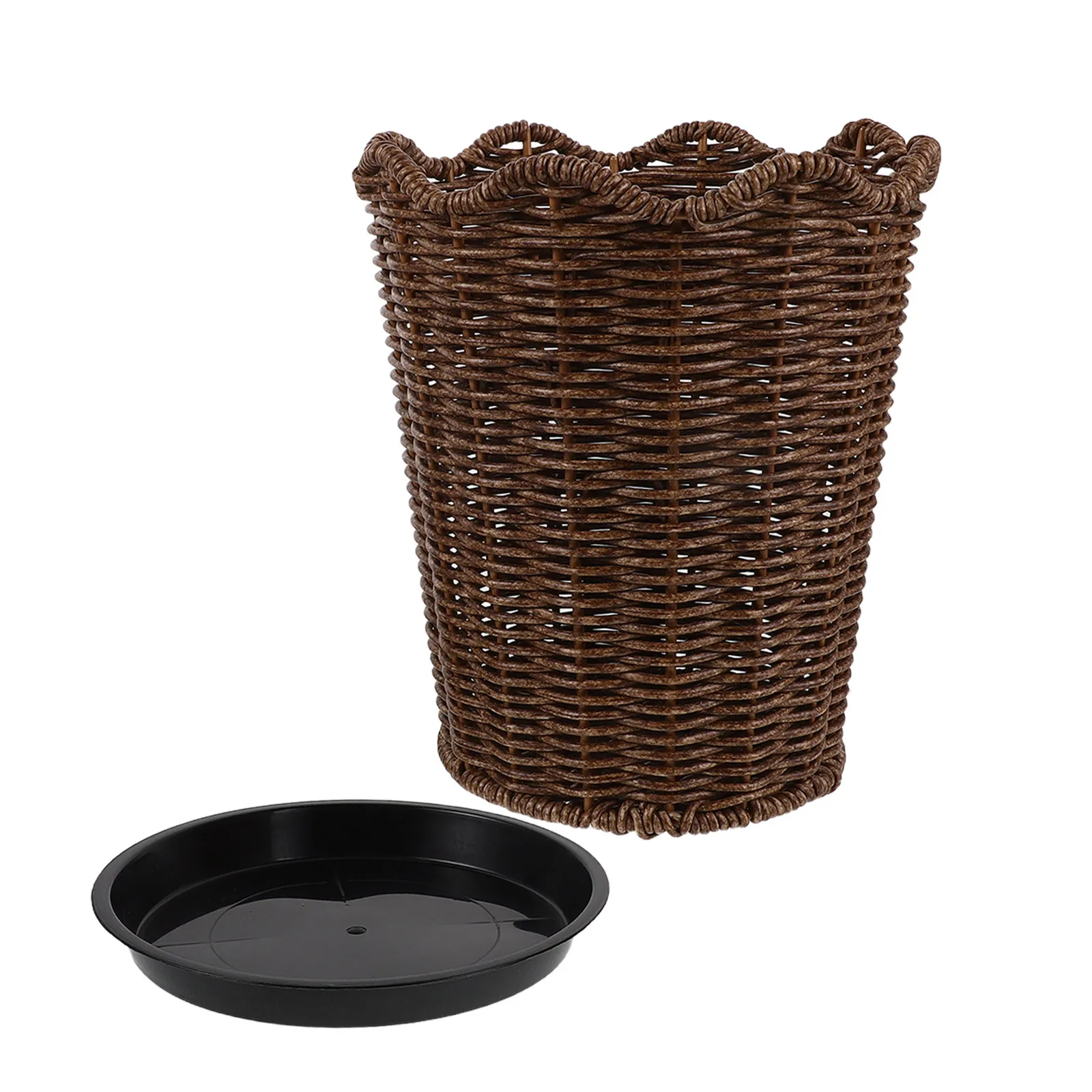 Indoor Rattan Planter Basket Handmade Scalloped Edge Woven Flower Pot Scandinavian Farmhouse Decorative Plant Holder for Small
Indoor Rattan Planter Basket Handmade Scalloped Edge Woven Flower Pot Scandinavian Farmhouse Decorative Plant Holder for Small