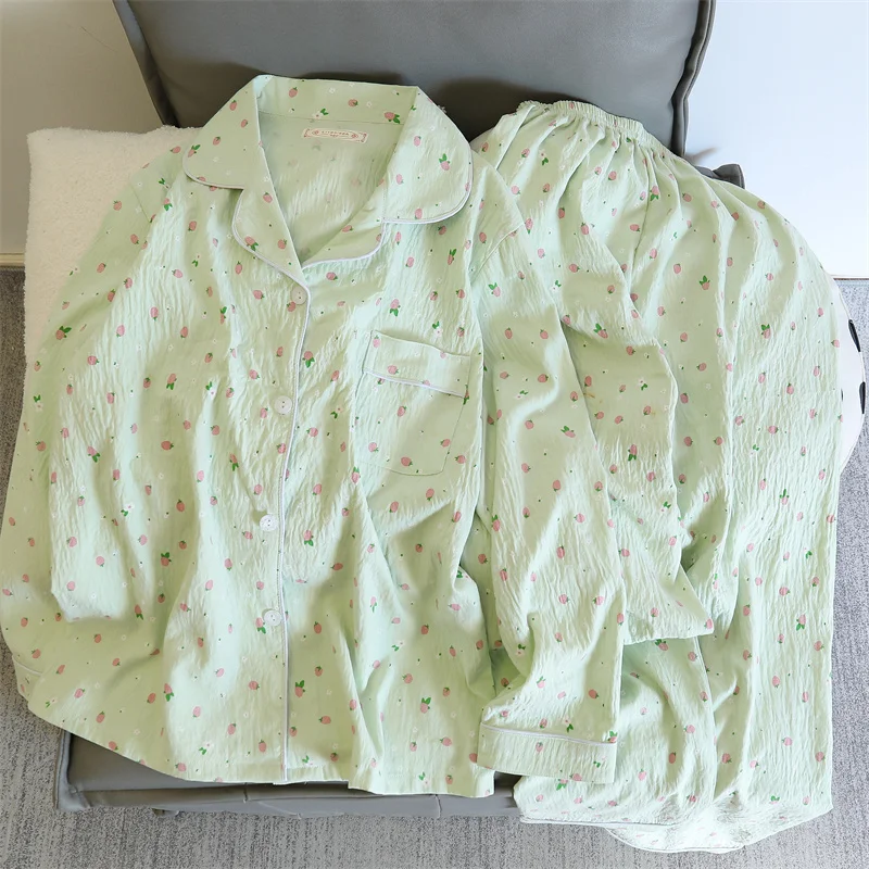 Two Sets of Women's Peach-colored Printed Breathable, Soft and Comfortable Home Casual Wear, Pajamas and Long-sleeved Pants
Two Sets of Women's Peach-colored Printed Breathable, Soft and Comfortable Home Casual Wear, Pajamas and Long-sleeved Pants