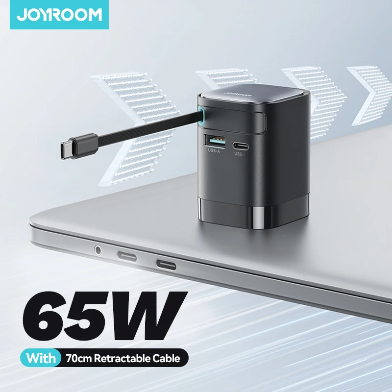 Joyroom 65W GaN Phone Charger with Retractable USB C Cable Desktop Charger EU Plug Fast Charging For iPhone 16 15 Tablet Laptop
Joyroom 65W GaN Phone Charger with Retractable USB C Cable Desktop Charger EU Plug Fast Charging For iPhone 16 15 Tablet Laptop