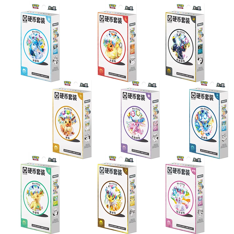 New Original Pokemon Cards Simplified Chinese Prismatic Evolutions Umbreon Sylveon Eevee Coin Set 17.5 PTCG Collectible Cards
New Original Pokemon Cards Simplified Chinese Prismatic Evolutions Umbreon Sylveon Eevee Coin Set 17.5 PTCG Collectible Cards