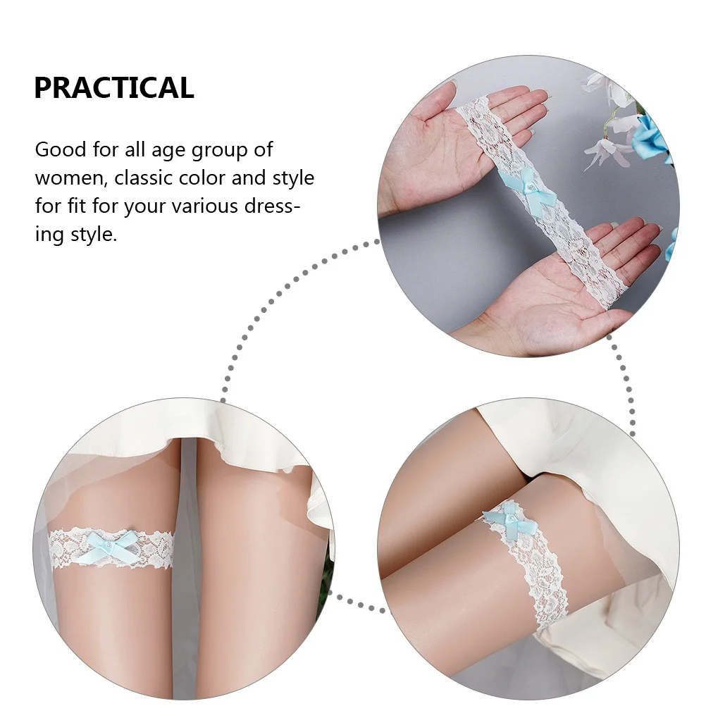 2Pcs Lace Bride Garters Bowknot Elastic Thigh Bands Bridal Wedding Garters for Brides for Wedding,lace ,Prom ,White
2Pcs Lace Bride Garters Bowknot Elastic Thigh Bands Bridal Wedding Garters for Brides for Wedding,lace ,Prom ,White