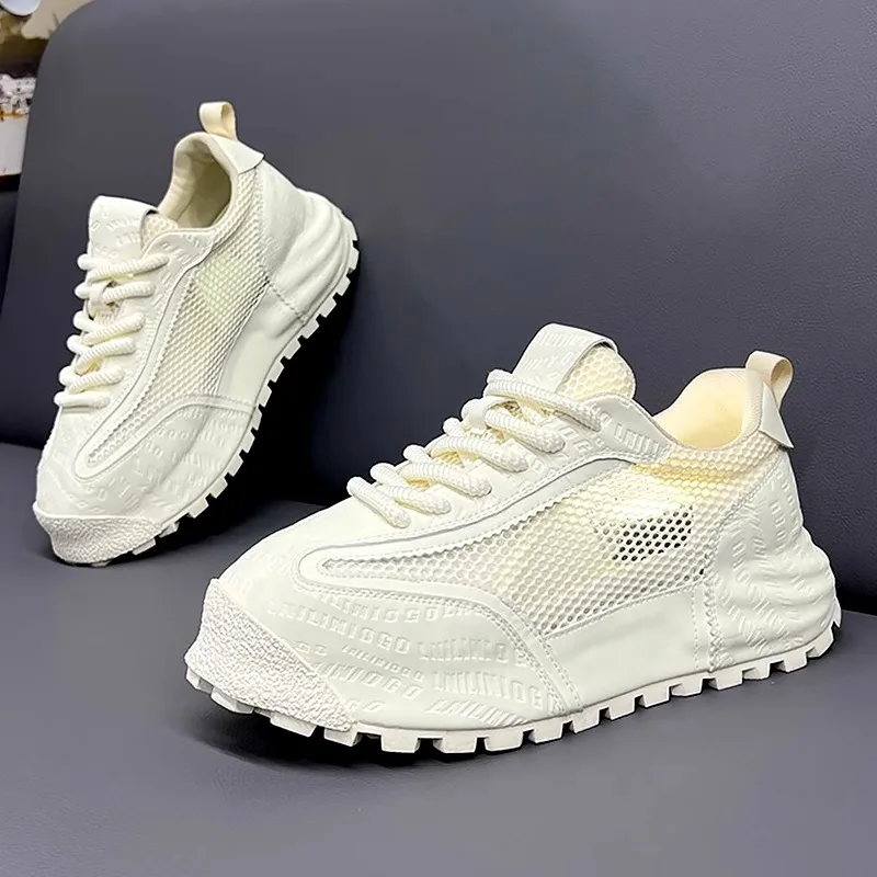 Men's Summer New 2026 Heightening Thick Bottom Breathable White Casual Running Shoes Anti-slip Mesh Surface Sports Shoes
Men's Summer New 2026 Heightening Thick Bottom Breathable White Casual Running Shoes Anti-slip Mesh Surface Sports Shoes