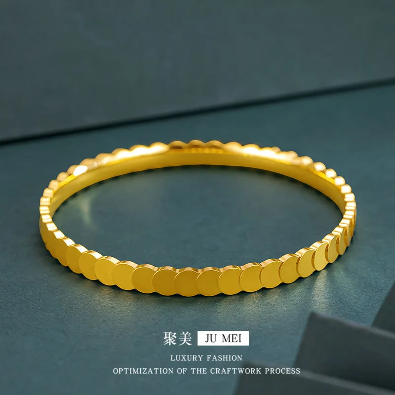 Luxury 24K 9999 Pure Gold real gold Fish Scale Flash Bracelet Seiko High-grade Dragon Scale Women's Bracelet
Luxury 24K 9999 Pure Gold real gold Fish Scale Flash Bracelet Seiko High-grade Dragon Scale Women's Bracelet