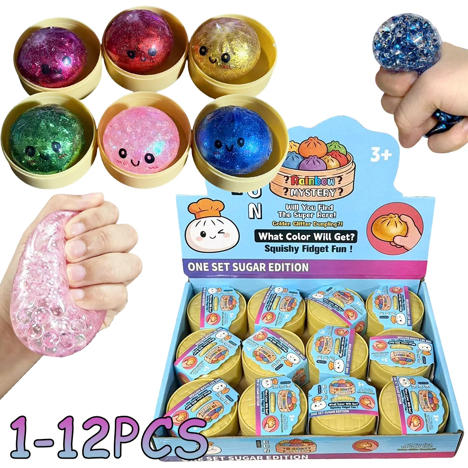 Mini Hot Squishy With Box Glitter Dumpling Sensory Steamer Soft TPR Dough Ball for Decompression Fidget Toy Stress Relief Gift
Mini Hot Squishy With Box Glitter Dumpling Sensory Steamer Soft TPR Dough Ball for Decompression Fidget Toy Stress Relief Gift