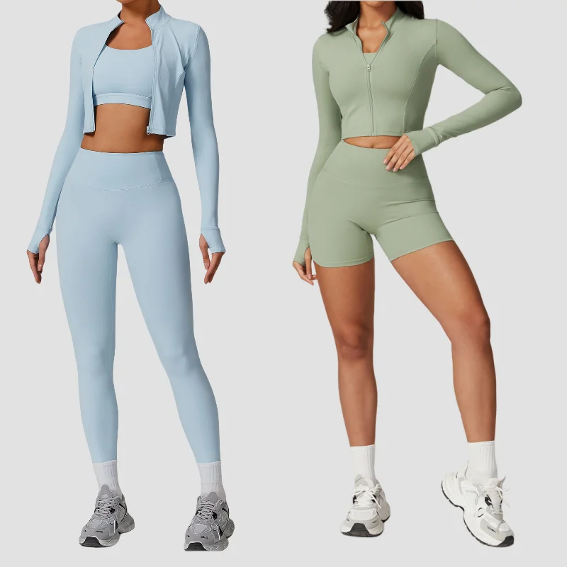 Seamless Yoga Sets Sports Fitness High Waist Hip-lifting Tight Naked Shockproof Sports Bra Tracksuit Gym Yoga Three-piece Suit
Seamless Yoga Sets Sports Fitness High Waist Hip-lifting Tight Naked Shockproof Sports Bra Tracksuit Gym Yoga Three-piece Suit