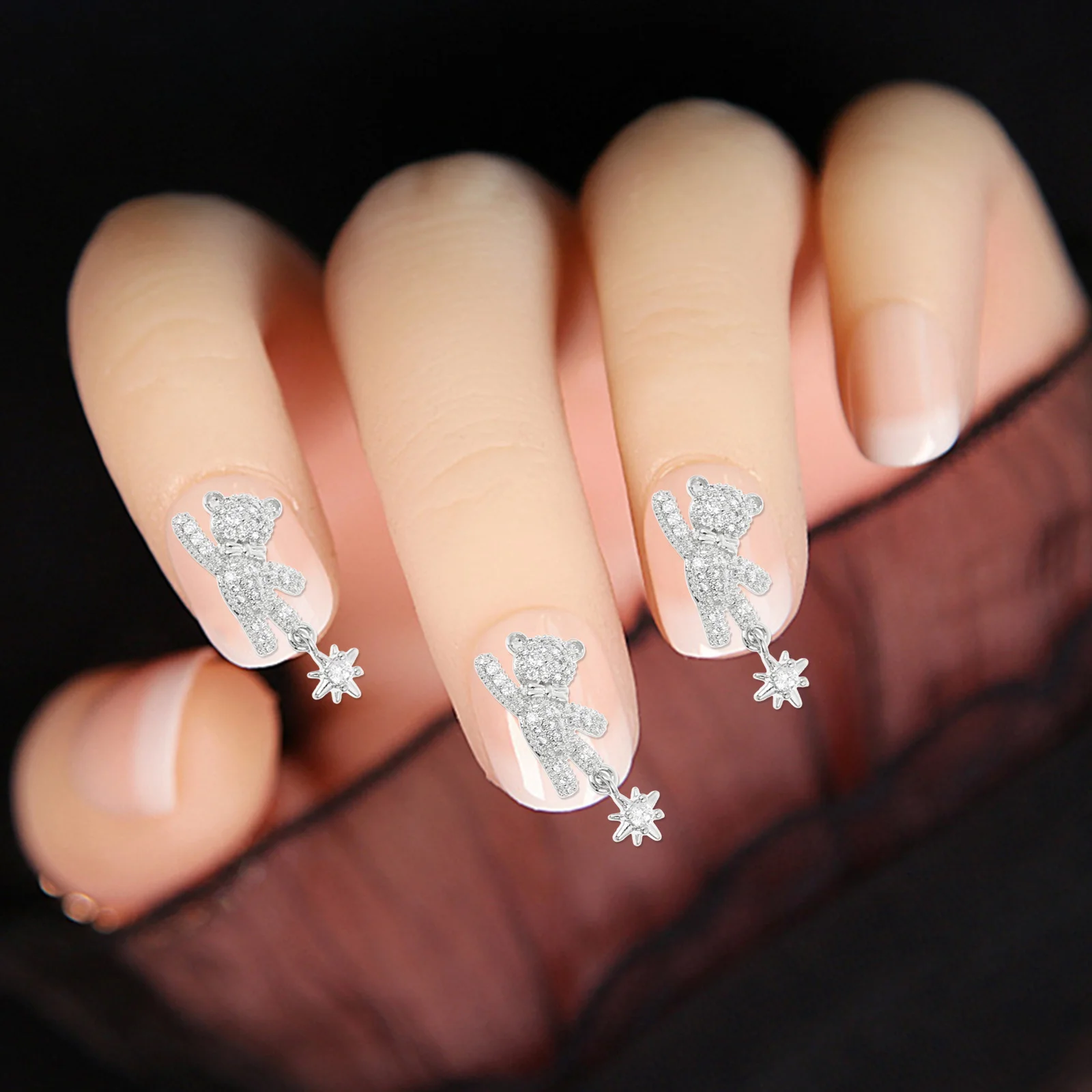 5Pcs Nail Art Studs Bowknot Bear Decorations Zircon Ornaments Ladies Girls Nail Art Studs Manicure Supplies Manicure Patch
5Pcs Nail Art Studs Bowknot Bear Decorations Zircon Ornaments Ladies Girls Nail Art Studs Manicure Supplies Manicure Patch