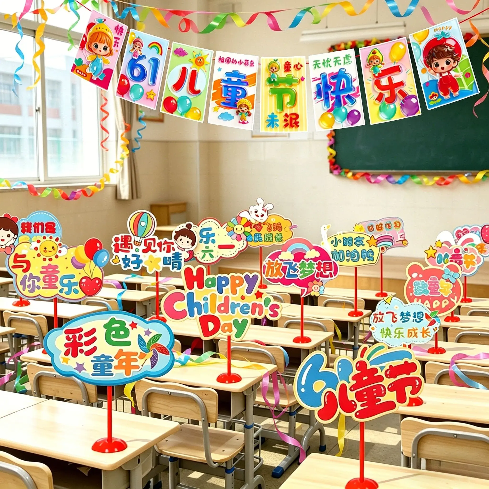 Children's Day Desktop Decoration Props Scene Handheld Cards Table Signs Kindergarten Classroom Elementary School Class Cloth
Children's Day Desktop Decoration Props Scene Handheld Cards Table Signs Kindergarten Classroom Elementary School Class Cloth