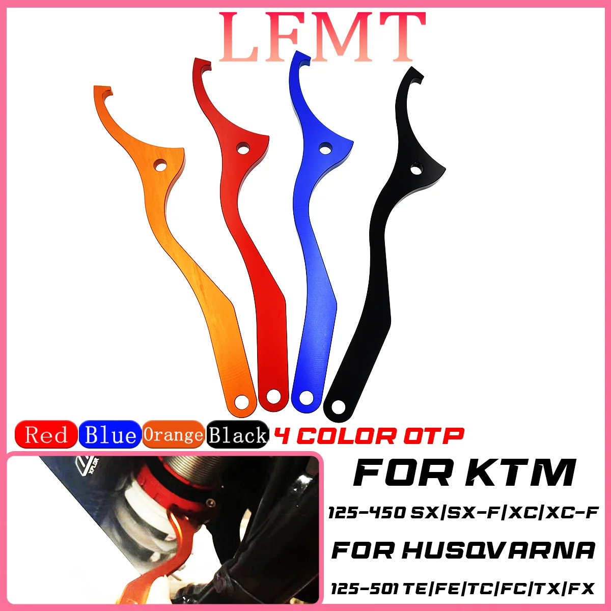 CNC Rear Damping Shock Absorber Spanner Wrench Tool For For KTM SX SXF XC XCF EXC For Husqvarna TE FE TC FC TX FX 125-501 Models
CNC Rear Damping Shock Absorber Spanner Wrench Tool For For KTM SX SXF XC XCF EXC For Husqvarna TE FE TC FC TX FX 125-501 Models