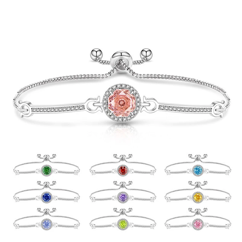 Hip-hop jewelry - Ice crystal tennis bracelet - Rose-cut 925 sterling silver chain - Elegant party jewelry for ladies - Gift
Hip-hop jewelry - Ice crystal tennis bracelet - Rose-cut 925 sterling silver chain - Elegant party jewelry for ladies - Gift